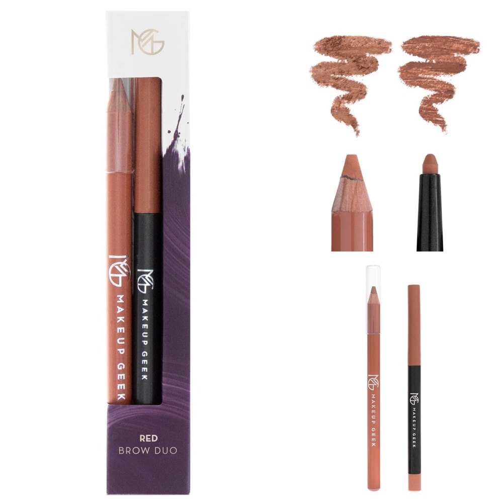 3/$15 Makeup Geek Brow Duo in Red Cruelty Free
